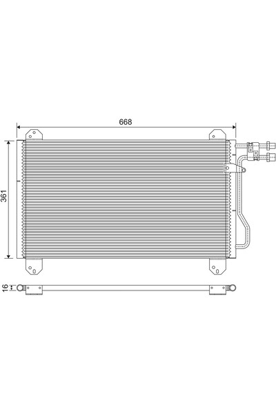 VALEO Condensator, climatizare 816891