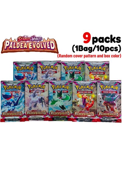 BANDAI PAL EVO 9 packs 9 Packs Pok émon TCG Mega Evolution-Pitch Black Booste...
