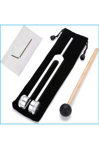 Choice Silver 1 Set 128 Hz Tuning Fork Set Weighted Bio-Acoustic Tuning Fork ...