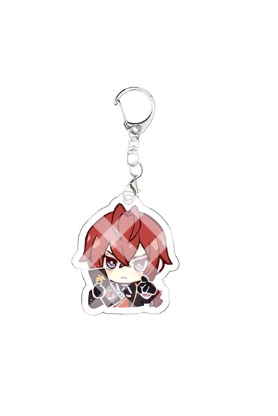 BANDAI 4-5cm 1 Twisted Wonderland Acrylic Keychain Riddle Role Azul Ashengrot...