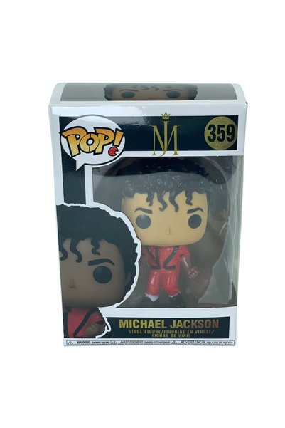 Funko 359 بوب! مجسم مايكل جاكسون ملك البوب من الفينيل - نموذج عرض أيقوني، فاخر