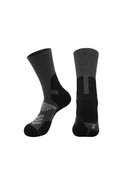 Choice L(EU39-44) جوارب من صوف الميرينو المضاد للبكتيريا باللون الرمادي والأس...