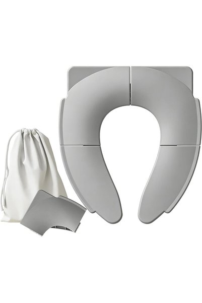 Vixplorn غطاء مقعد مرحاض للأطفال قابل للطي، مقعد مرحاض للسفر مع وسادة سيليكون...