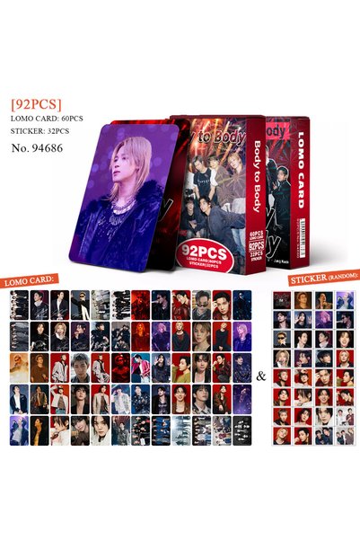 BANDAI 14 92Pcs Lomo Cards Photocards Stickers HD Fans Collection Cards Decor...