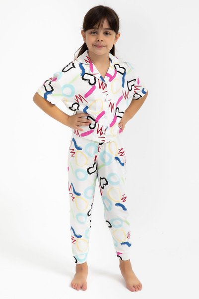 ROLY POLY 2786 Garson Love Cream Djevojačka Košulja Pidžama Set