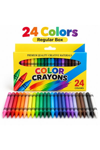 Choice 24 colors 4/6/8/12/24 Colors Wax Crayons Set for Kids Drawing Coloring...