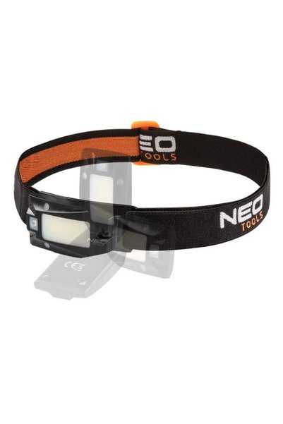 NEO Tools USB презареждаем LED челник, 3.7V Li-Ion, 180 lm, COB, + сензор за ...