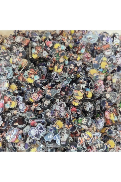 BANDAI 50pcs-naruto-9 50pcs/set Naruto Anime Resin Accessories Cute Image Lam...