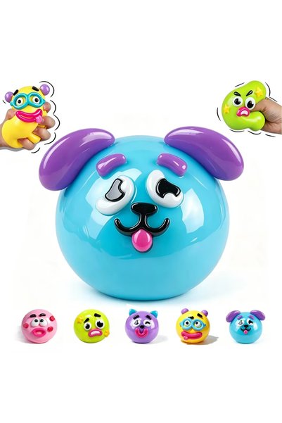 Choice Blue dog face Cute Smushers Squishy Curiosities Dog Face Swap Squeeze ...