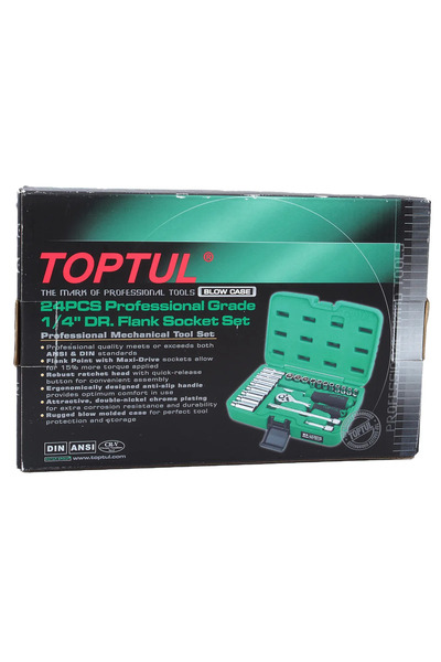 TOPTUL Trusa chei 1/4 24 Piese GCAI2403