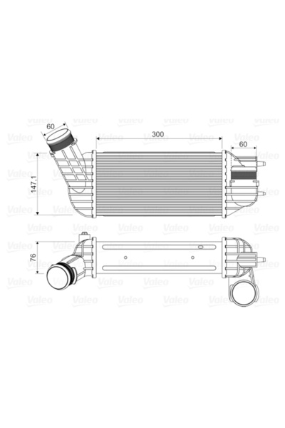 VALEO Intercooler, compresor 818345