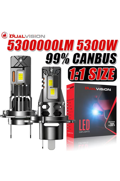 Choice مصابيح أمامية LED طراز H4/9003/HB2 بضوء أبيض بارد 6000 كلفن، قطعتان من...