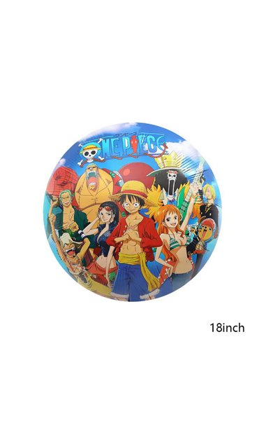 BANDAI 1pack 1PCS Boys Anime Birthday Balloon Package One Piece Luffy Foil My...