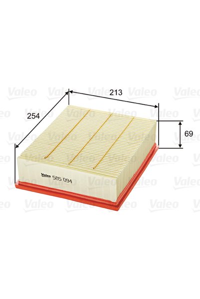 VALEO Въздушен филтър 585094