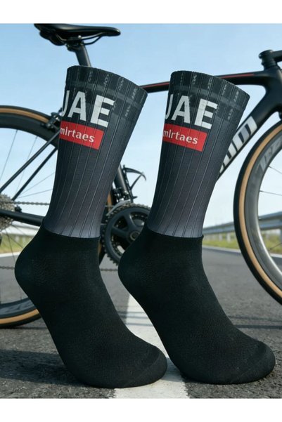 Choice L 41-45 1Pair-UAE black New Uae Racing Pro Aero Socks Anti Slip Silico...