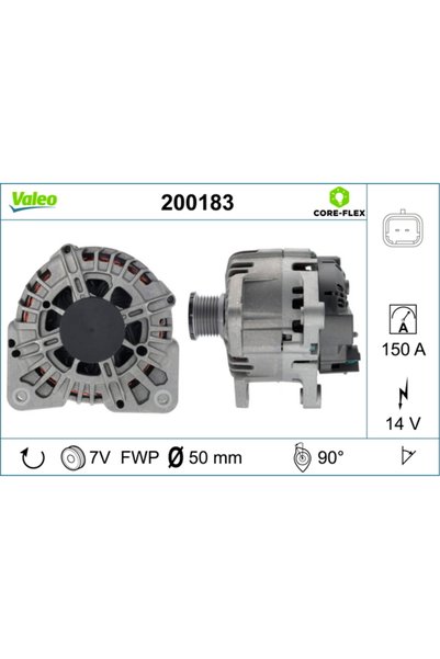 VALEO Генератор / алтернатор 200183