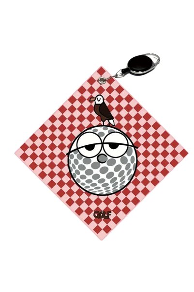 Choice Red Square Towel New Style Premium Golf Towel Double Sided Print Golf ...