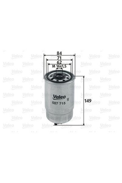 VALEO Горивен филтър 587715