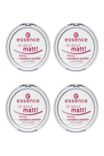 Essence Pachet de 4: Tot despre Matt! Pudră compactă fixatoare