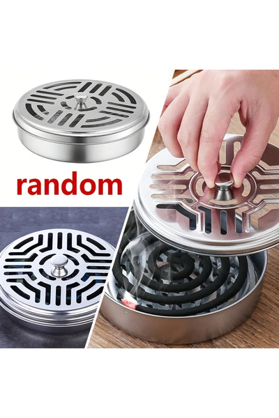 Choice B Mosquito Coil Holder Box Anti-Mosquito Spiral Incense Coil Burner St...