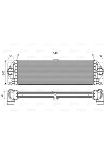 VALEO Intercooler, compresor 818341