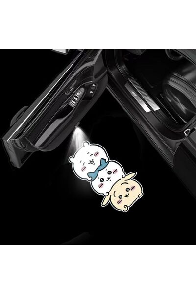 Choice 8 For Chiikawa Hachiware Wireless Car Door Light Auto Induction Ground...