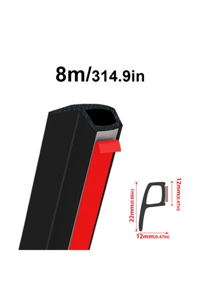 Choice P type 8m Car Door Seal Strip Auto Rubber Z P D Type Seals Noise Insul...