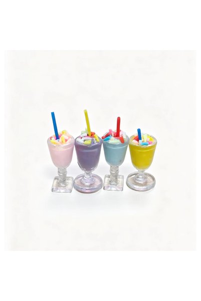 Choice Dessert cup 4PCS Miniature Milkshake Cups Food Toys, Micro Scale Scene...