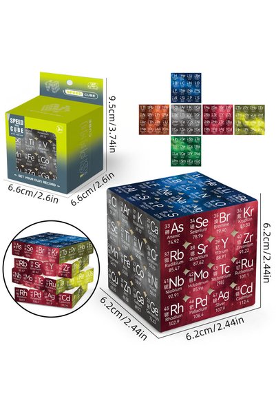 Choice مكعب الجدول الدوري 4x4-Chemistry-ZNX492، مكعب الكيمياء 4x4 السريع، مكع...