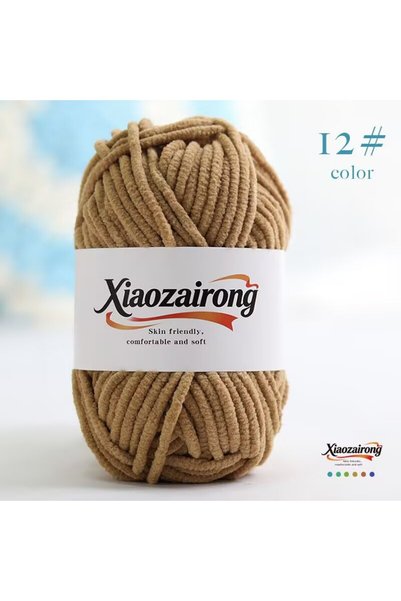 Choice 12 50g Soft Baby Velvet Yarn Fluffy Plush Crochet Knitting Yarn for DI...