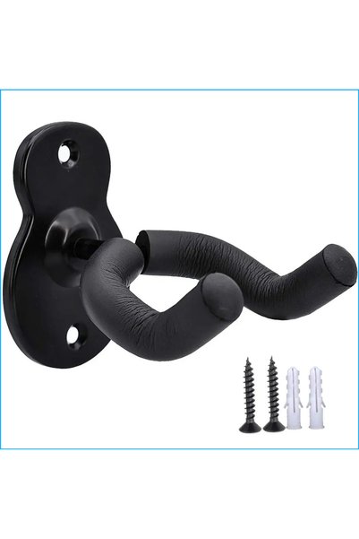 Choice Black 1 Pack Guitar Wall Mount Hanger Hook Acoustic Guitar Electric Ba...