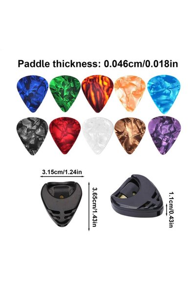 Choice 10pcs 10PCS Guitar Picks Plectrum Mediator Celluloids Electric Smooth ...