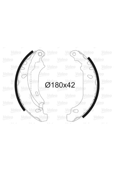 VALEO Set saboti frana 562647