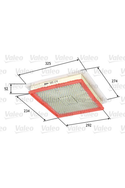 VALEO Въздушен филтър 585174