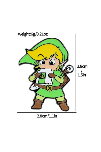 BANDAI style 2 Anime Game Badges Enamel Brooches Metal Lapel Pins for Backpac...