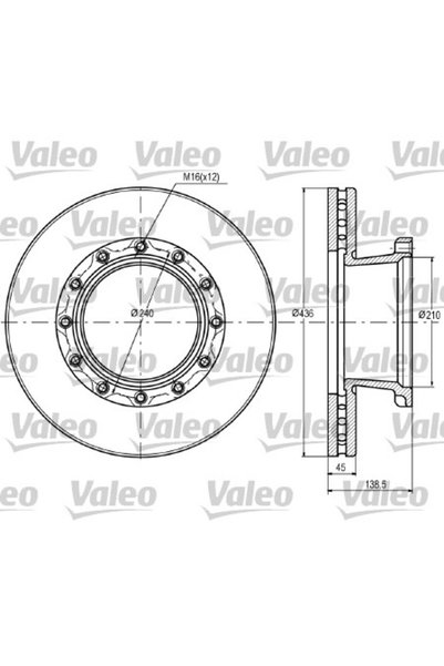 VALEO Disc frana 187069, set 2 buc.