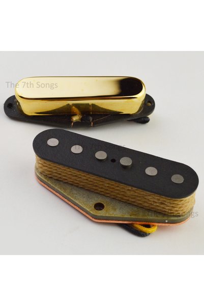 Choice 9.4K-Stagger B-Gold طقم لاقطات جيتار كهربائي TL 1964، لاقط جسر 7.4K 9....
