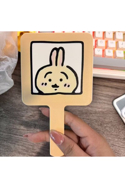 BANDAI C Compact Handheld Mirror Portable and Easy To Carry Hachiware Usagi C...