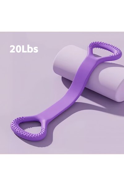 Choice Purple Women's Back Opening Shoulders Exercise Resistance Band 8-Shape...