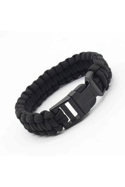 Choice Black 23cm/9in Seven Core Paracord Survival Bracelet for Outdoor Emerg...