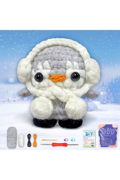 Choice army green AMAXIN Animals Crochet Kit for Beginners-Cute Family Easy L...