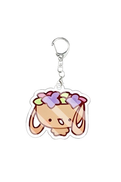 BANDAI 4-5cm 17 DandyWorld Game Character Acrylic Keychain Shelly Sprout Vee ...