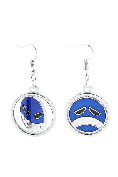 BANDAI earring Anime Fire Fist Ace Rotating Earrings for Women Men Metal Brin...