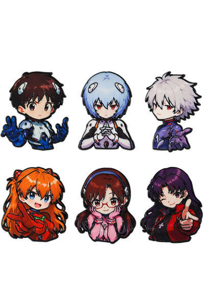 BANDAI 6Pcs 6pcs Anime Figures Enamel Pin Cartoon Badge On Backpack Lapel Pin...