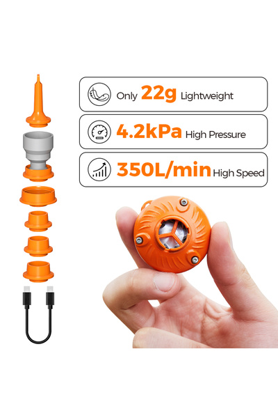 Choice Dot Pump 22g Mini Air Pump for Sleeping Pad & Inflatables, 4.2kPa 350L...