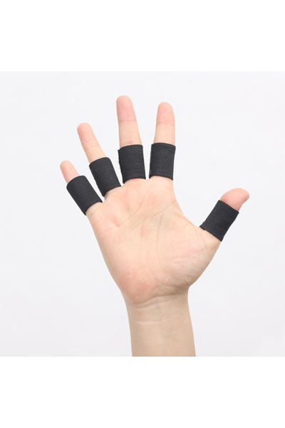 Choice black-10Pcs 10Pcs Elastic Finger Brace Splint Breathable Thumb Support...