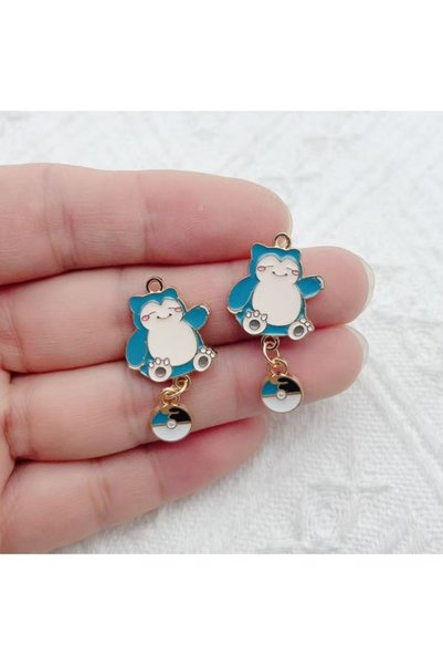 Choice 8 10pcs Cute Cartoon Pok é mon Pet Pendant DIY Earrings Necklace Keych...