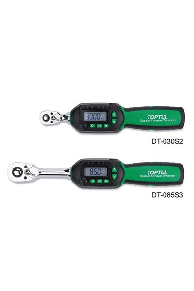 TOPTUL Ψηφιακό κλειδί δυναμό με κοντή λαβή 1/2" 6.8~135 Nm μήκος 380mm DT135S4