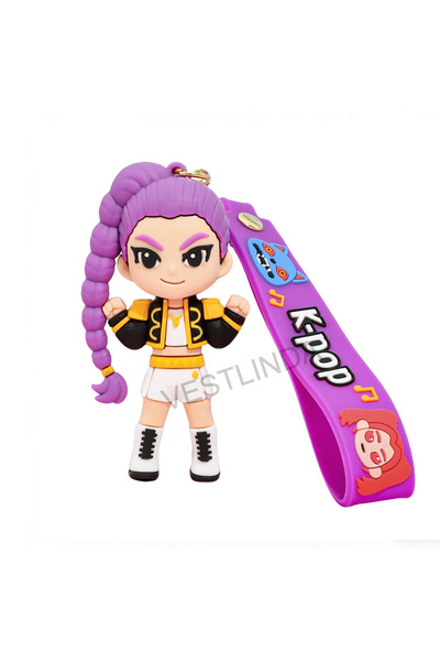 Hasbro سلسلة مفاتيح أنيقة على طراز K-pop مع شخصيات رومي وزوي وميرا ثلاثية الأ...