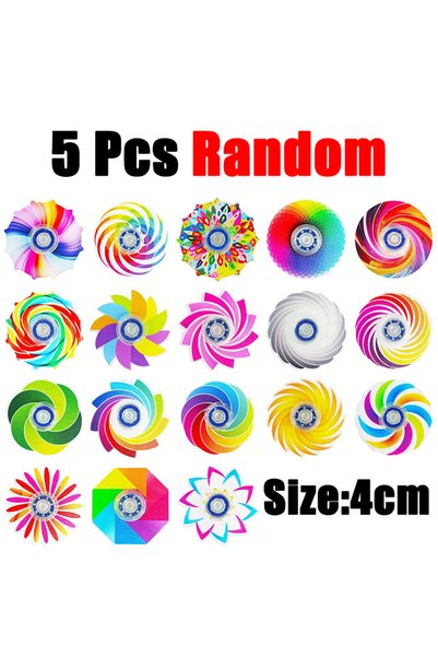 Choice 5Pcs 5-20Pcs Mini Ranbow Fidget Spinner Stress Relief Goodie Bag Fille...